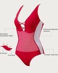 Crisscross Back & Front Bathing Suit-Swimwear-SUUKSESS-SUUKSESS