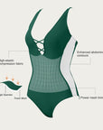 Crisscross Back & Front Bathing Suit-Swimwear-SUUKSESS-SUUKSESS