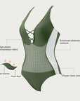 Crisscross Back & Front Bathing Suit-Swimwear-SUUKSESS-SUUKSESS