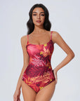 Crisscross Backless Bathing Suit