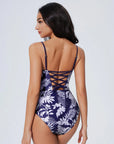 Crisscross Backless Bathing Suit