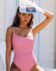 Crisscross Backless Bathing Suit