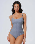 Crisscross Backless Bathing Suit