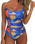 Crisscross Backless Bathing Suit