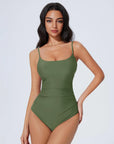 Crisscross Backless Bathing Suit