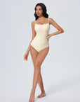 Crisscross Backless Bathing Suit