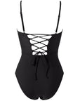 Crisscross Backless Bathing Suit