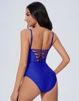 Crisscross Backless Bathing Suit