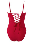 Crisscross Backless Bathing Suit
