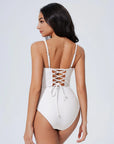 Crisscross Backless Bathing Suit