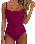 Crisscross Backless Bathing Suit