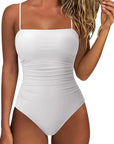 SUUKSESS Women Sexy One Piece Swimsuit Tummy Control Square Neck Bathing Suit-SUUKSESS-SUUKSESS