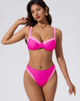 Color Block Underwire 2 Piece Swimsuit-SUUKSESS-SUUKSESS