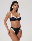 Color Block Underwire 2 Piece Swimsuit-SUUKSESS-SUUKSESS
