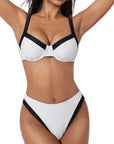 Color Block Underwire 2 Piece Swimsuit-SUUKSESS-SUUKSESS