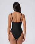 V Open Back One Piece Swimsuits-SUUKSESS-SUUKSESS