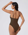 V Open Back One Piece Swimsuits-SUUKSESS-SUUKSESS