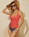 Sexy Twist Push Up Tankini Swimsuit-SUUKSESS-SUUKSESS