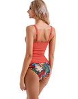 Sexy Twist Push Up Tankini Swimsuit-SUUKSESS-SUUKSESS