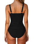 Sexy Twist Push Up Tankini Swimsuit