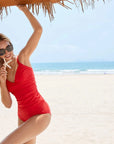 Sexy Twist Push Up Tankini Swimsuit-SUUKSESS-SUUKSESS