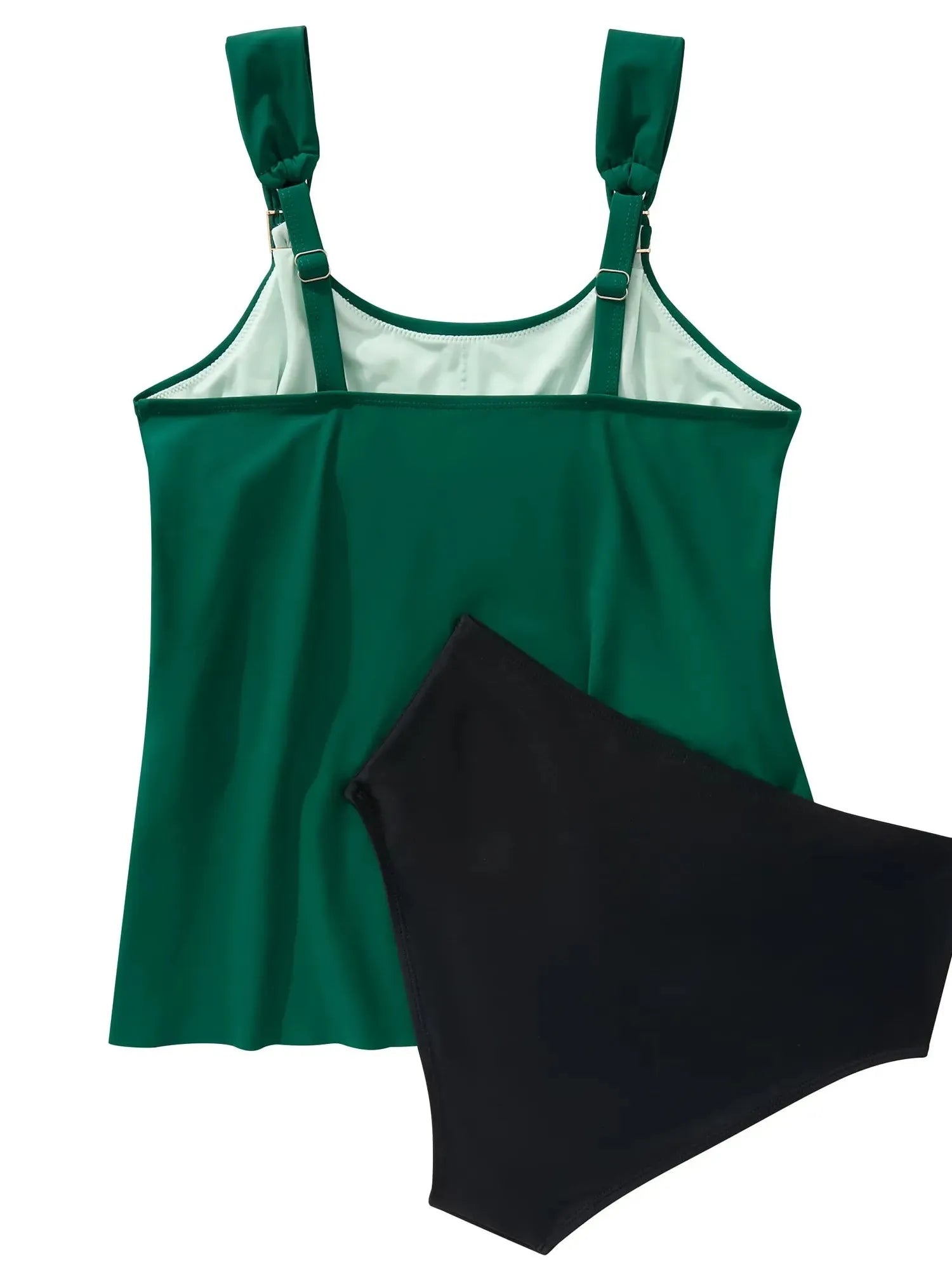 SUUKSESS Women Ruffle High Waisted Tankini Swimsuit Tummy Control Bathing Suit-SUUKSESS-SUUKSESS