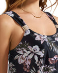 SUUKSESS Women Ruffle High Waisted Tankini Swimsuit Tummy Control Bathing Suit-SUUKSESS-SUUKSESS