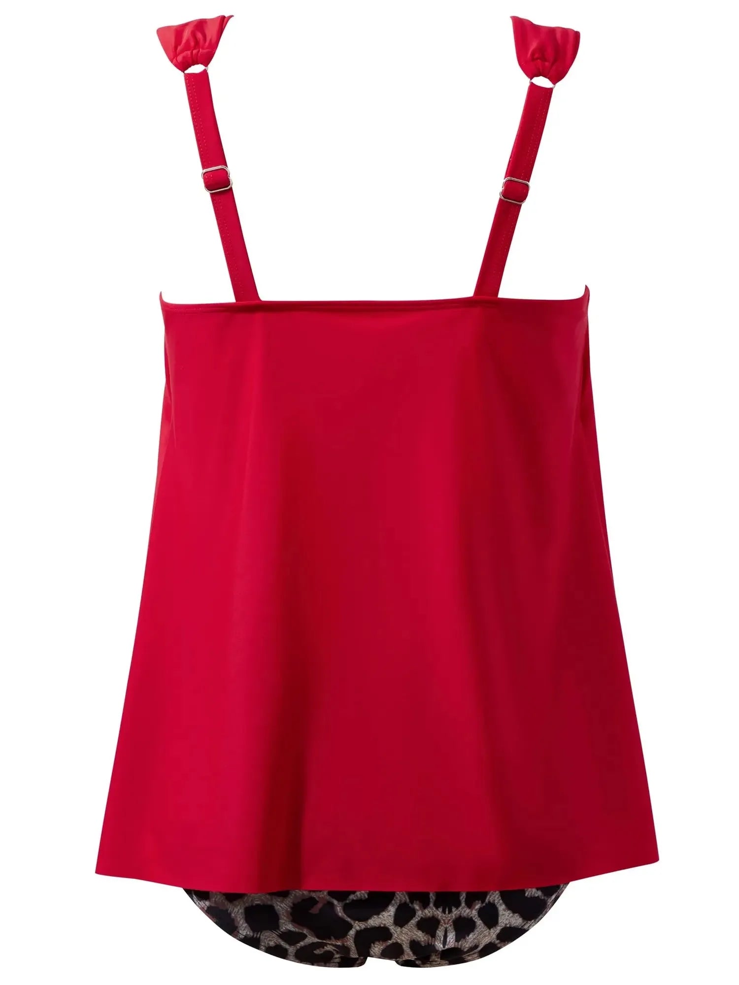 SUUKSESS Women Ruffle High Waisted Tankini Swimsuit Tummy Control Bathing Suit-SUUKSESS-SUUKSESS