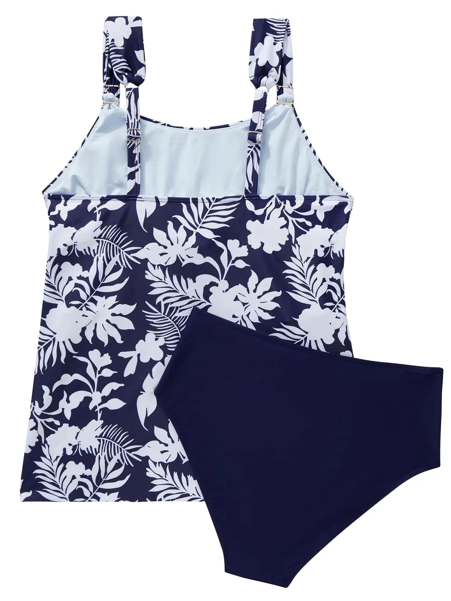 SUUKSESS Women Ruffle High Waisted Tankini Swimsuit Tummy Control Bathing Suit-SUUKSESS-SUUKSESS