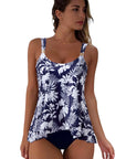 SUUKSESS Women Ruffle High Waisted Tankini Swimsuit Tummy Control Bathing Suit-SUUKSESS-SUUKSESS