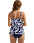 SUUKSESS Women Ruffle High Waisted Tankini Swimsuit Tummy Control Bathing Suit-SUUKSESS-SUUKSESS
