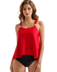 SUUKSESS Women Ruffle High Waisted Tankini Swimsuit Tummy Control Bathing Suit-SUUKSESS-SUUKSESS