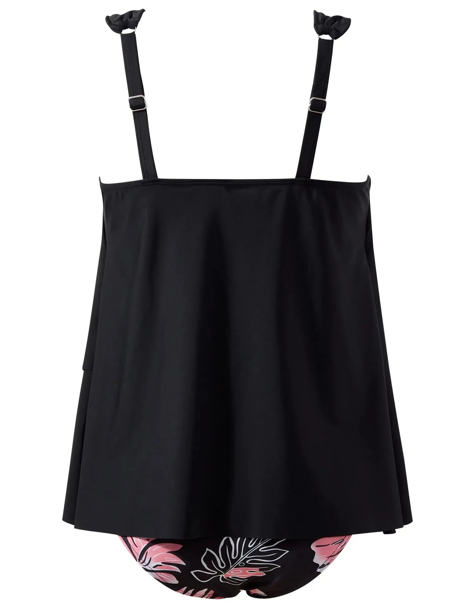 SUUKSESS Women Ruffle High Waisted Tankini Swimsuit Tummy Control Bathing Suit-SUUKSESS-SUUKSESS