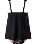 SUUKSESS Women Ruffle High Waisted Tankini Swimsuit Tummy Control Bathing Suit-SUUKSESS-SUUKSESS