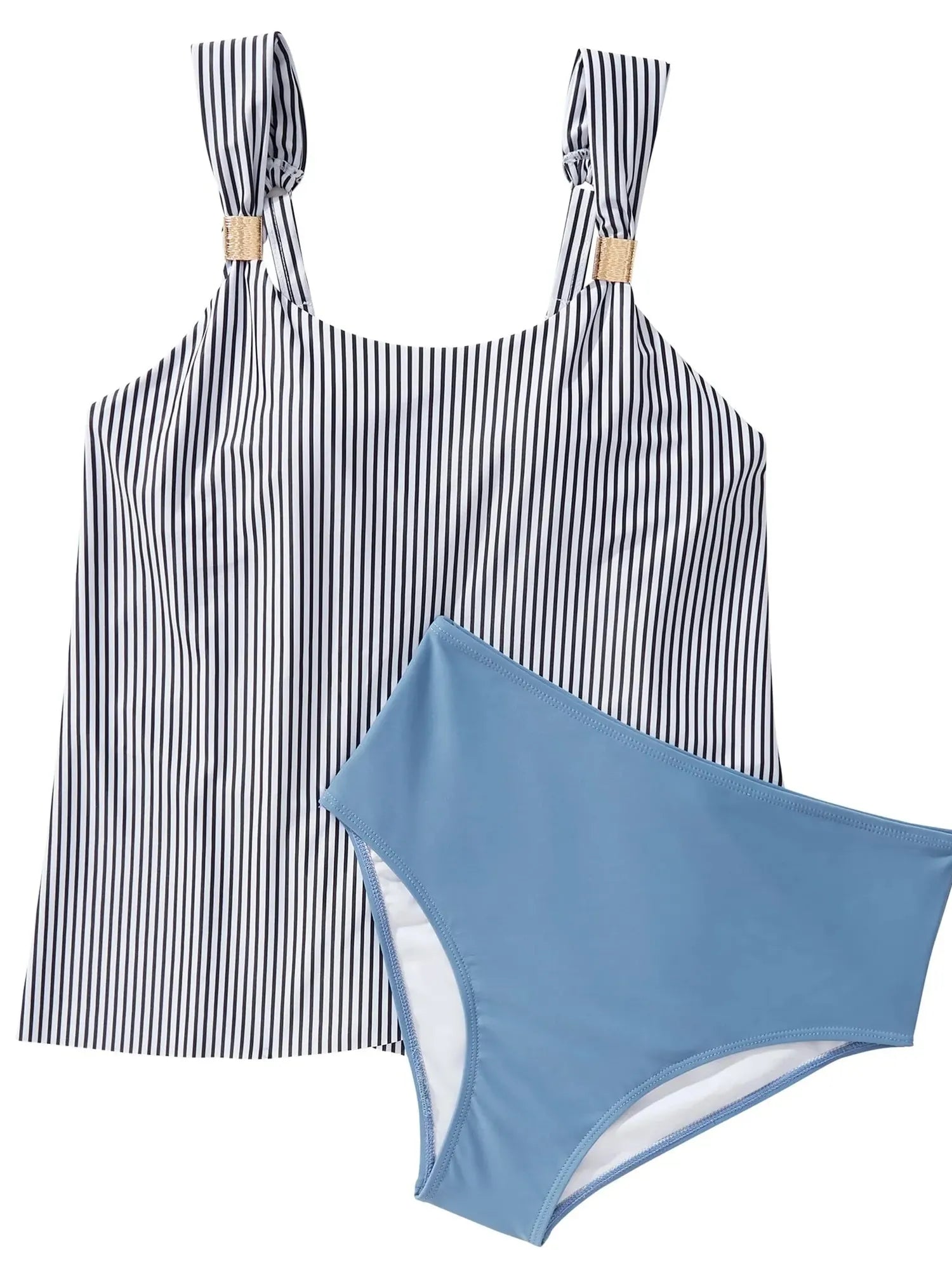 SUUKSESS Women Ruffle High Waisted Tankini Swimsuit Tummy Control Bathing Suit-SUUKSESS-SUUKSESS