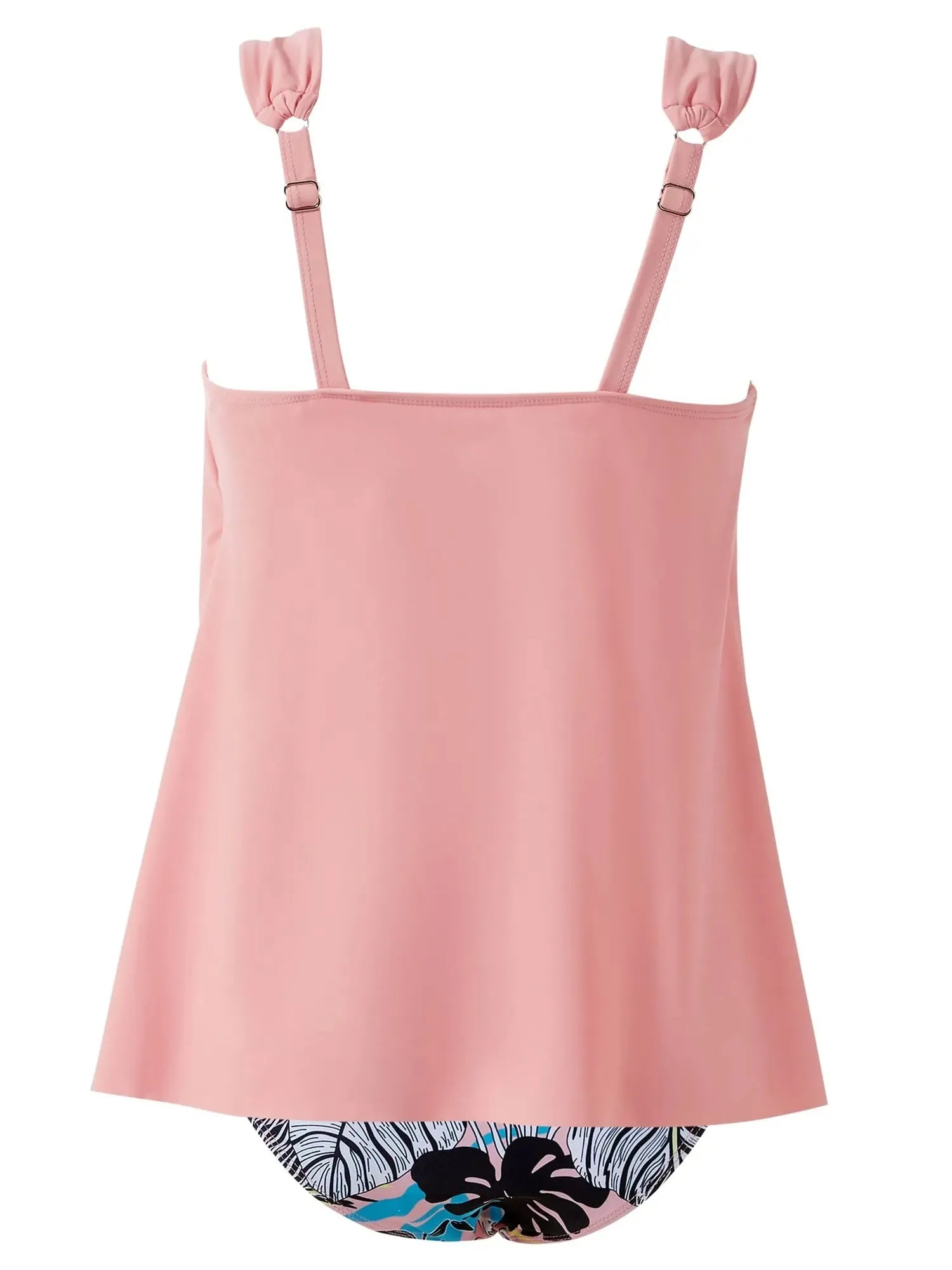 SUUKSESS Women Ruffle High Waisted Tankini Swimsuit Tummy Control Bathing Suit-SUUKSESS-SUUKSESS
