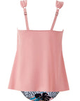 SUUKSESS Women Ruffle High Waisted Tankini Swimsuit Tummy Control Bathing Suit-SUUKSESS-SUUKSESS