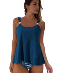 SUUKSESS Women Ruffle High Waisted Tankini Swimsuit Tummy Control Bathing Suit-SUUKSESS-SUUKSESS