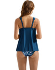 SUUKSESS Women Ruffle High Waisted Tankini Swimsuit Tummy Control Bathing Suit-SUUKSESS-SUUKSESS