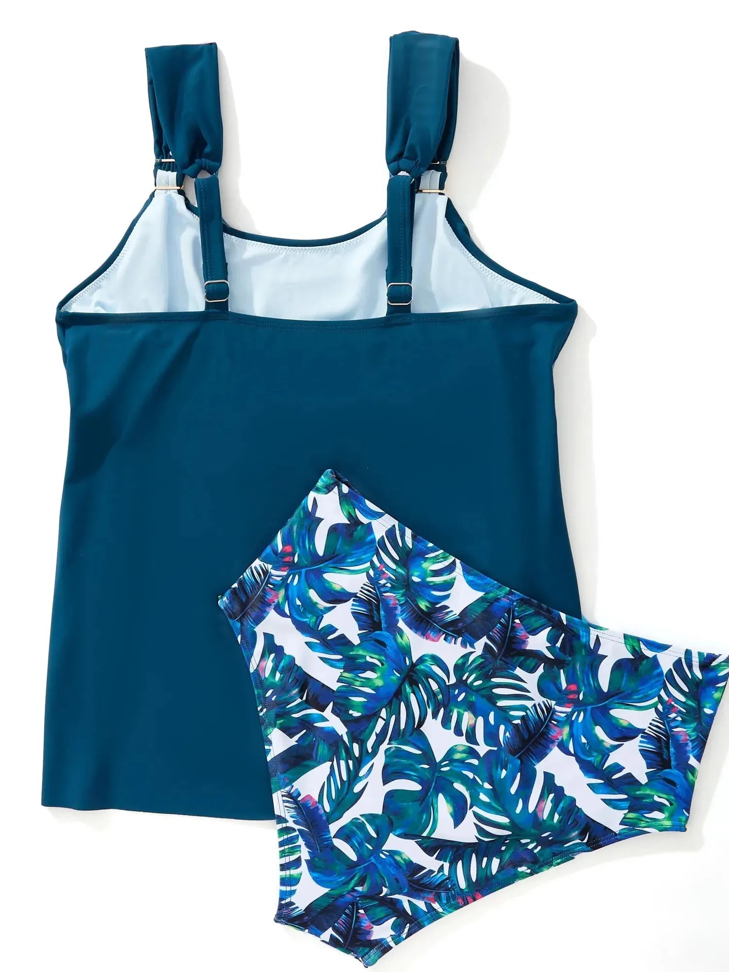 SUUKSESS Women Ruffle High Waisted Tankini Swimsuit Tummy Control Bathing Suit-SUUKSESS-SUUKSESS