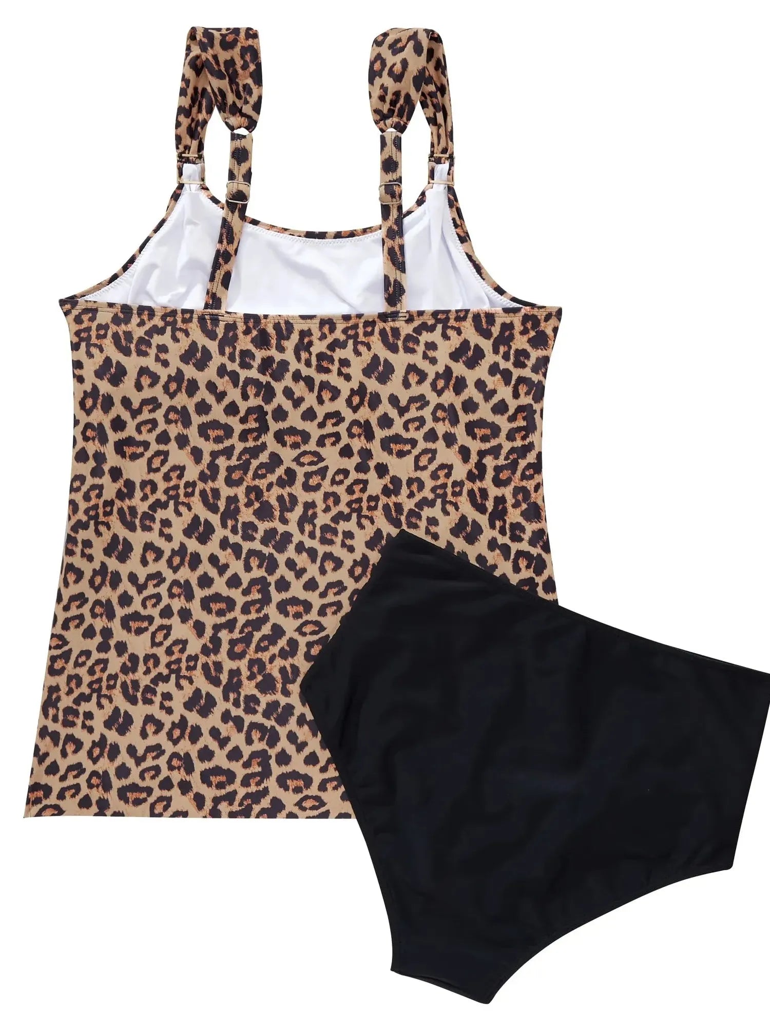 SUUKSESS Women Ruffle High Waisted Tankini Swimsuit Tummy Control Bathing Suit-SUUKSESS-SUUKSESS