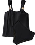 SUUKSESS Women Ruffle High Waisted Tankini Swimsuit Tummy Control Bathing Suit-SUUKSESS-SUUKSESS