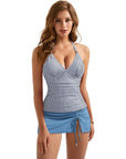 SUUKSESS Women Tummy Control Tankini Swimsuit Sexy Halter Bathing Suit 2 Piece-SUUKSESS-SUUKSESS