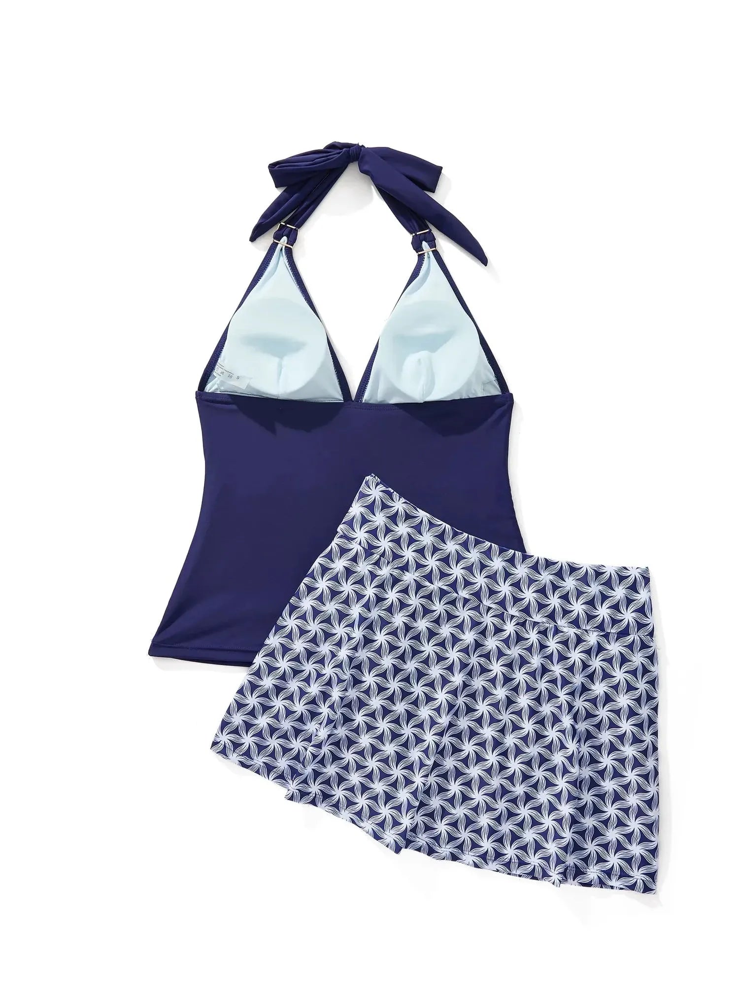 SUUKSESS Women Tummy Control Tankini Swimsuit Sexy Halter Bathing Suit 2 Piece-SUUKSESS-SUUKSESS