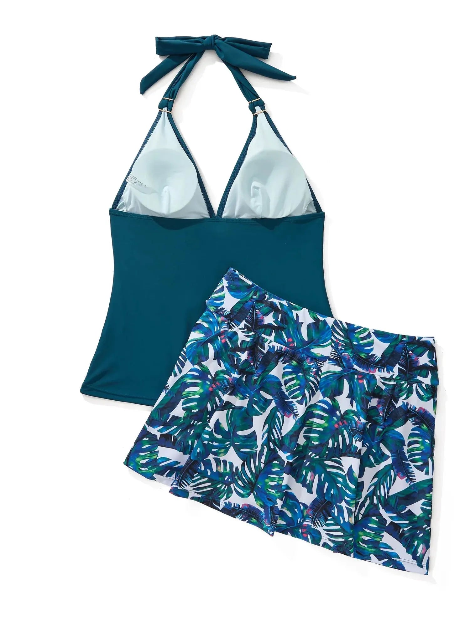 SUUKSESS Women Tummy Control Tankini Swimsuit Sexy Halter Bathing Suit 2 Piece-SUUKSESS-SUUKSESS