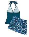 SUUKSESS Women Tummy Control Tankini Swimsuit Sexy Halter Bathing Suit 2 Piece-SUUKSESS-SUUKSESS