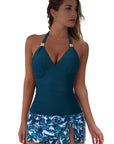 SUUKSESS Women Tummy Control Tankini Swimsuit Sexy Halter Bathing Suit 2 Piece-SUUKSESS-SUUKSESS