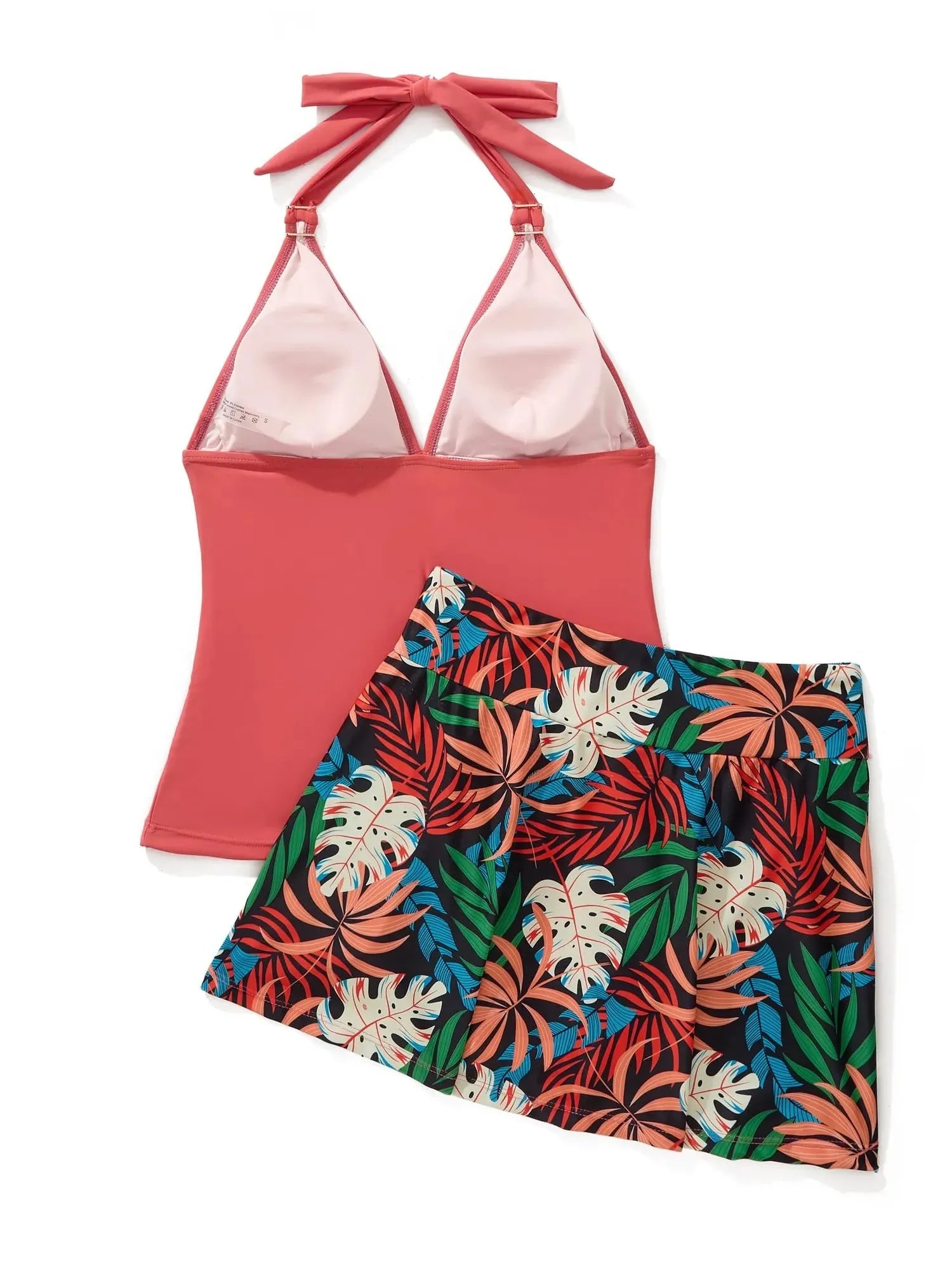 SUUKSESS Women Tummy Control Tankini Swimsuit Sexy Halter Bathing Suit 2 Piece-SUUKSESS-SUUKSESS