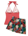 SUUKSESS Women Tummy Control Tankini Swimsuit Sexy Halter Bathing Suit 2 Piece-SUUKSESS-SUUKSESS