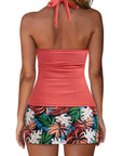 SUUKSESS Women Tummy Control Tankini Swimsuit Sexy Halter Bathing Suit 2 Piece-SUUKSESS-SUUKSESS